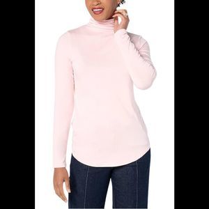 by Stacy London Women's Long Sleeve Jersey Turtleneck Primrose - Regular